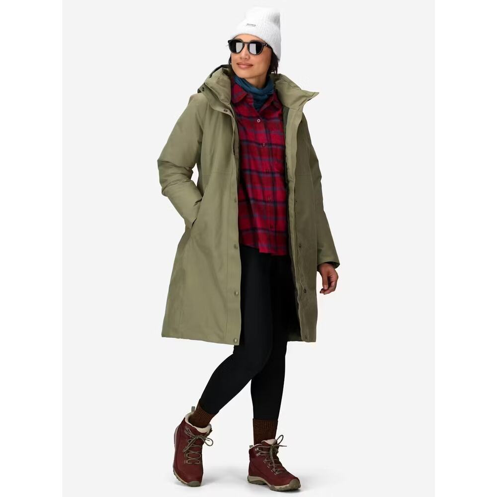 MARMOT -NWT- Chelsea Down Waterproof Parka Olive Green Hooded 700 Fill | XL